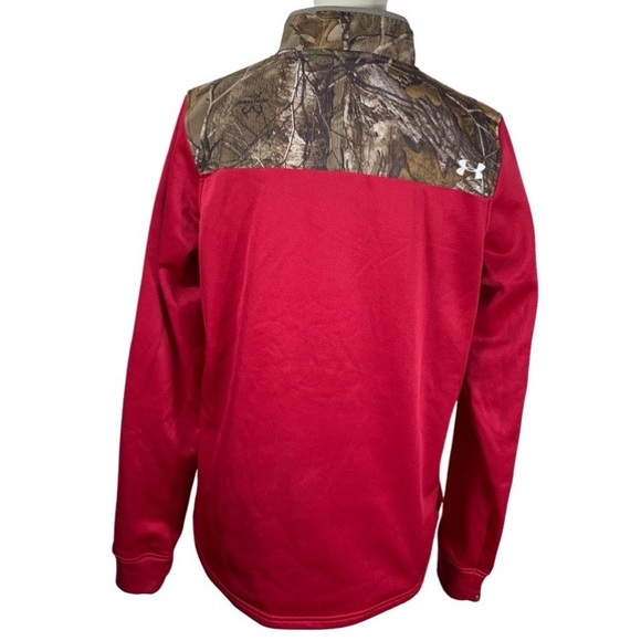 Under Armour Camo & Pink Loose Fit Quarter Zip Large - Picture 4 of 10